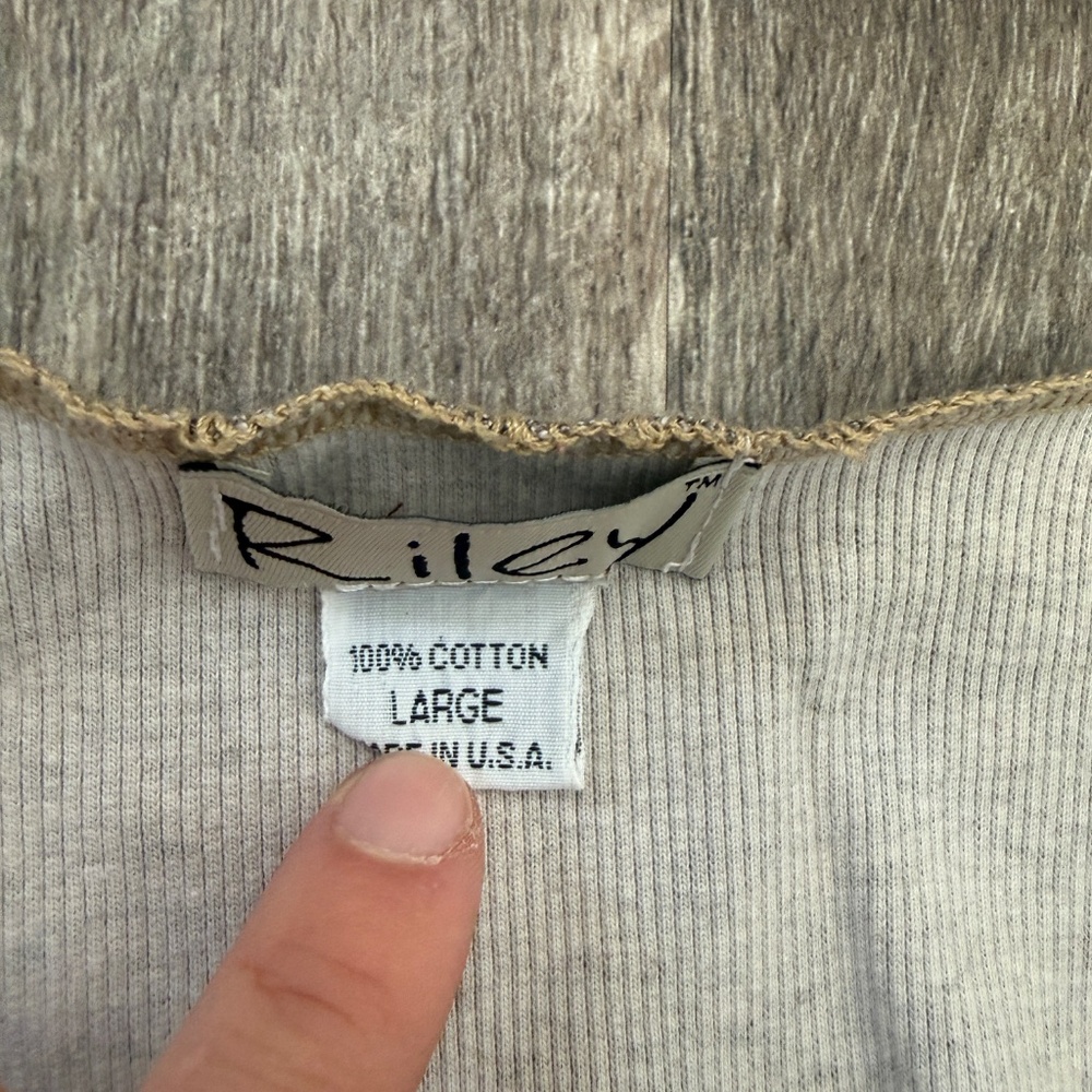 RILEY VINTAGE CLOTHING Brown Top and Bottom L Cotton - Picture 6 of 7